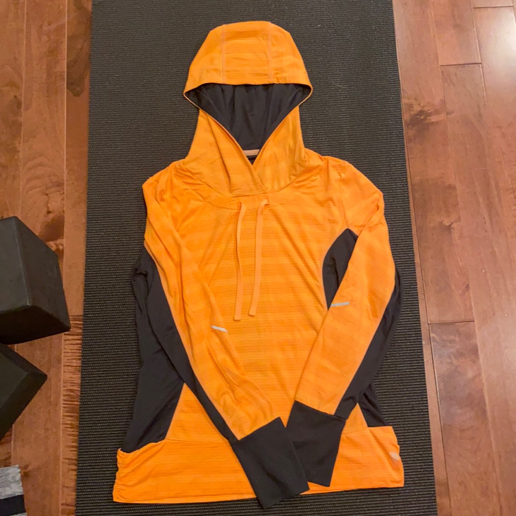 Orange Running Pullover